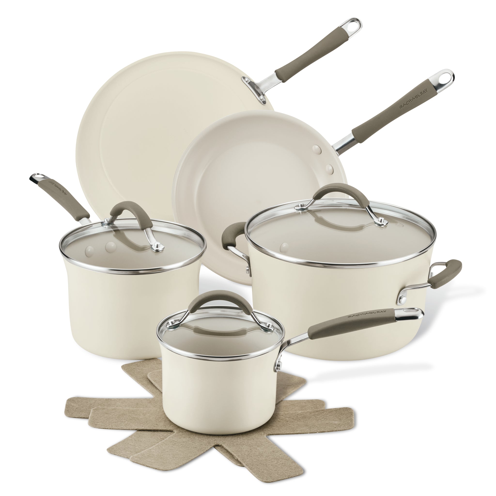 10-Piece Cucina Ceramic Nonstick Cookware Set