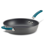 12.5-Inch Create Delicious Anodized Nonstick Induction Deep Frying Pan with Helper Handle 81130 - 26644889829558