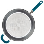 12.5-Inch Create Delicious Anodized Nonstick Induction Deep Frying Pan with Helper Handle 81130 - 26644889862326