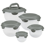 10-Piece Round Nestable Food Storage Containers HSM957HS5G - 26643750322358