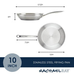 10-Inch Professional Stainless Steel Induction Frying Pan 70034 - 27691111841974