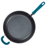 12.5-Inch Create Delicious Anodized Nonstick Induction Deep Frying Pan with Helper Handle 81130 - 26644889927862